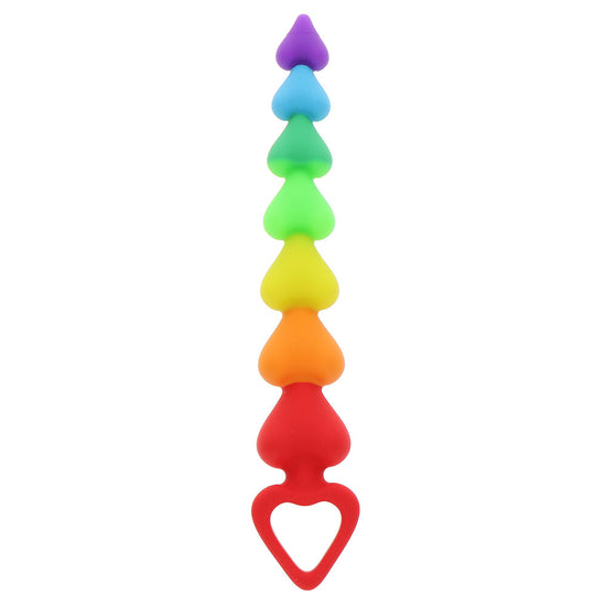 ToyJoy Rainbow Heart Anal Beads