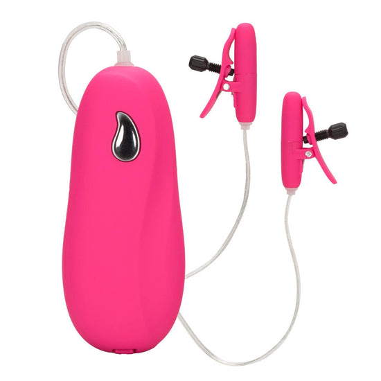 Heated Vibrating Nipple Teasers Pink